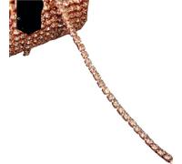 Crystal-Castle 10 Yard Rhinestones Trim Stone Cup Chain Gold Diamond Strass Decorative Applique Crystal Trimmings For Dresses(Crystal-Pink,10YARD ROLL_SS6)