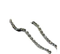 Crystal Castle Diamond Trims 2mm 4mm Strass Fringes Gold Cup Sewing Stones Decorative Trimmings Rhinestones Chain For Clothing(Crystal with Silver,10YARD BY ROLL_SS18)