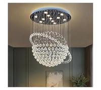 Crystal Chandelier Light Luxury Pendant Light Villa Duplex Staircase Living Room Restaurant Hotel Lighting