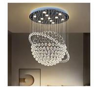 Crystal Chandelier Light Luxury Pendant Light Villa Duplex Staircase Living Room Restaurant Hotel Lighting