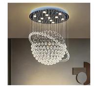 Crystal Chandelier Light Luxury Pendant Light Villa Duplex Staircase Living Room Restaurant Hotel Lighting