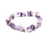 Crystal Chip Stone Natural Gravel Perle Bracciale Donna Donta Dono Decorativa Gioielli Da Polso Per Le Preghiere Yoga Gemme Perle Bracciale
