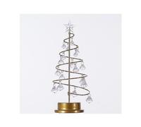 Crystal Christmas Tree Table Lamp Iron Art Spiral Decoration Display Stand Crystal Tree Light