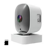 Crystal Clear 2K Security Camera Night Vision, 24/7 Recording and Smart Alerts with 360° rotation for Easy Install Home and Outdoor (1pc,includedTF-64GB)