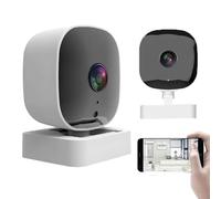 Crystal Clears 2k Security Camera with Color Night Vision, 24/7 Recording & Smart Alerts, 360° Panoramic Wide Angle View, Wi-Fi Cameras Wireless, for Home Yard Garden Farm Security (1Pcs)