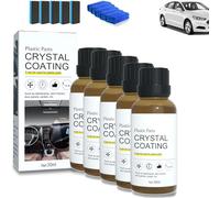 Crystal Coating for Car Plastic Parts, Plastics Parts Crystal Coating, High Gloss Protective Layer, for Automotive (5pcs)