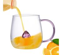 Crystal Cups Glass - Bicchiere 3D trasparente con design alla fragola | Tazza di desiderio unica | Tazza di multiuso estetica per caffè, tè O | Regalo per amici e esseri