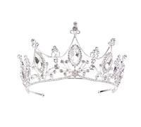 Crystal Diamond Tiara ， Croona di tiara a fascia per capelli oro, cornici per feste per matrimoni a corona di diademi di cristallo blu, per feste, matrimoni, balli, scelta migliore