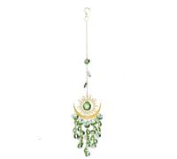 Crystal Dream Catcher Wind Chimes Window Hanging Prisms Garden Backyard Ceiling Room Decor Christmas Housewarming Birthday Gift For Girls(Fruit green)