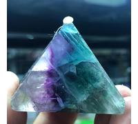 Crystal Florite Florite Quarzo Stone Chakra Aura Crystal Point Decorazione per la casa Decorazione Fatta Artigianato Fatto a Mano Decorazioni per la casa (76-80 mm)