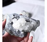 Crystal Fluorite Calcite Cluster Teaching Science Ornaments Stone Home Desktop Display,300~400g