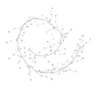 Crystal Garland - Acrylic Strands Sparkling | Transparent Acrylic with Faceted Shine, Hanging Ornament, Chandelier Rail for Outdoor Steps Holiday Event Wedding Balcony Home Front Door, 130/51.2in