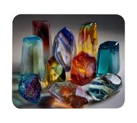 Crystal Glass Decorative Candy Mousepad Piccolo Tappetino Scrivania Comodo Tappetino per Mouse per Ufficio Computer Pc 25X30Cm