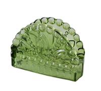 Crystal Glass Napkin Holder - Elegant Tabletop Paper Towel Clip for Hotels and Western Restaurants Scatola di fazzoletti(Groen)