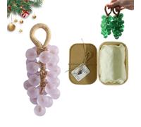 Crystal Grape Soap, Personalized Original Handmade Crystal Grape Soap Gentle Cleansing Soap, Soap On A Rope, for Washing Hands and Fresh Air Men Women (Rose#2)