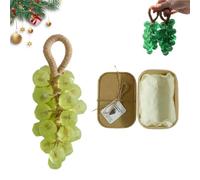 Crystal Grape Soap, Personalized Original Handmade Crystal Grape Soap Gentle Cleansing Soap, Soap On A Rope, for Washing Hands and Fresh Air Men Women (Green Tea#2)