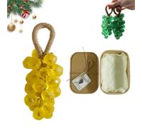 Crystal Grape Soap, Personalized Original Handmade Crystal Grape Soap Gentle Cleansing Soap, Soap On A Rope, for Washing Hands and Fresh Air Men Women (Lemon)