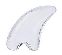 Crystal Gua Sha Tools, piastra di demolizione per massaggio, piastra sottile per demolire il viso, strumento di massaggio raschiante 3D trasparente per la cura del massaggio per uomini e donne