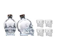 CRYSTAL HEAD VODKA 70 CL CON 4 BICCHERI ORIGINALI TESCHIO