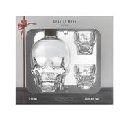CRYSTAL HEAD VODKA - 700ml. + 2 Skull Glasses