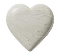Crystal Heart Palm Stone - Piedra de preocupación de masaje de bolsillo para el equilibrio natural del chakra del cuerpo, curación de Reiki y rejilla de cristal (Scolecite)