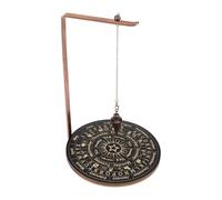 Crystal Holder Stand - Moon Phase pendulumm Rack Design, Decorative Wiccan Tray Element, Mystic Functional Shelf Craft, Long-Tail Incense Organizer Feature | Placement for Tabletop Home Necklace Heal