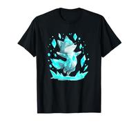 Crystal Ice Fox Magic Wolf Element Fantasy Maglietta