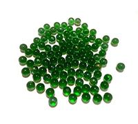 CRYSTAL KING Palline di vetro verde scuro, 16 mm, 500 g, sfere decorative trasparenti