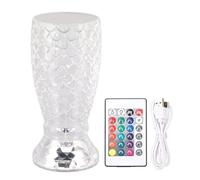 Crystal Lampada RGB 16 Colore Scala del pesce regolabile Toccante Luce notturna per la camera da letto Office Materiale acrilico Remoto Controllo incluso