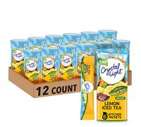 Crystal Light Decaf Iced Tea Drink Mix, Natural Lemon Flavor (12-Quart), 1.5 Ounce Packages