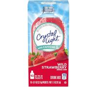 Crystal Light Fragola Selvatica con Caffeina On The Go Drink Mix 10 Bustine 31.1g