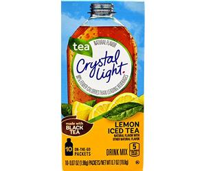 Crystal Light Lemon Iced Tea, 10 On-the-Go Packets (Pack of 4)