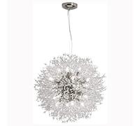 Crystal Light Semi-recessed Ceiling Fixture, dandel Firework Gold Chandelier for Dining Living Room, Kitchen, Hallway 23.6 in