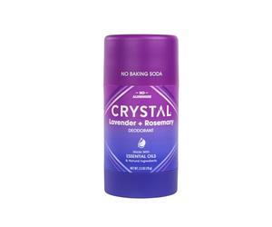 Crystal Magnesium Solid Stick deodorante naturale, non irritante, senza alluminio, per uomini o donne, sicuro ed efficace contro odori, lavanda e rosmarino, 70,9 g