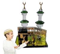 Crystal Minaret Statue - Collectible Figurine for Home Decor | High-Definition Architectural Design with Prism Light Reflection & Weighted Base for Car Dashboards, Buffets and Party Tables