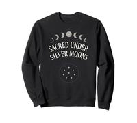 Crystal Moon Sacerdotessa Mistica Fase Lunare Strega Estetica Felpa