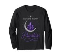 Crystal Moon Sacerdotessa Mistica Fase Lunare Strega Estetica Maglia a Manica
