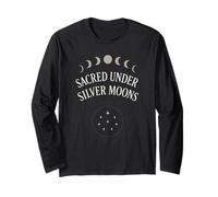 Crystal Moon Sacerdotessa Mistica Fase Lunare Strega Estetica Maglia a Manica
