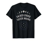 Crystal Moon Sacerdotessa Mistica Fase Lunare Strega Estetica Maglietta