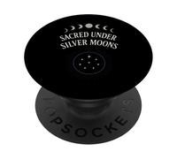 Crystal Moon Sacerdotessa Mistica Fase Lunare Strega Estetica PopSockets PopGrip Adesivo