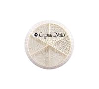 Crystal Nails - Metal Nail Half Pearl Kit - Silver