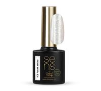 Crystal Nails - Sens Ice Flake Base Gel - White - 10ml