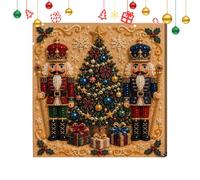 Crystal Nutcracker Pearl Art Kit Rhinestone Painting Set for Home Wall