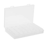 Crystal Painting Bead Storage Box | 28 Grid Organizer for DIY Beads/Drills/Gems | Portable & Sturdy PP Craft Box with Secure Lids