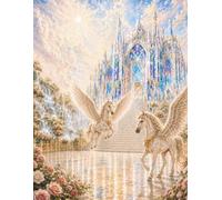 Crystal Palace Notebook with Pegasus Horses for Faith, Positive Thinking, Personal Growth, Relaxation and Daily Notes: like in heaven