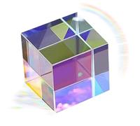 Crystal Prism - Sun Catcher | Crystal Prism Suncatcherr | Rainbow Maker | Cube Crystal Sun Catcher, Clear Glass Crystal Cube Prism Pendant Suncatcherr Optical Glass Prism - Prism ottico