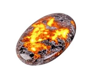 Crystal Raw Stone, Flame Relaxation Stone, 1,57-1,96 pollici Natural Meditation Tool ol, Hand Sensory Toy for Living Room, Bedroom, Study, Tea Room, Acting as a Beautiful