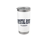 Crystal River Florida Vintage Bicchiere termico in acciaio inox doppia parete