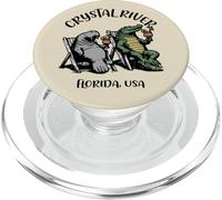 Crystal River USA - Divertente lamantino e coccodrillo PopSockets PopGrip per MagSafe