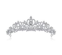 Crystal Royal Queen King King Tiara e Crown Pageant Beauty Prom Bride Crown Wedding Hair Belierry Tiara